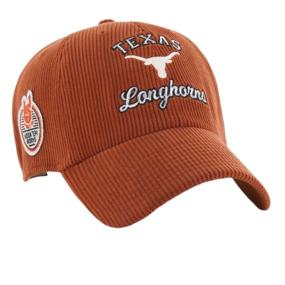 47 Brand Other - Texas Longhorns Stoney Clover Lane '47 Squib Clean Up Corduroy Hat Orange NEW